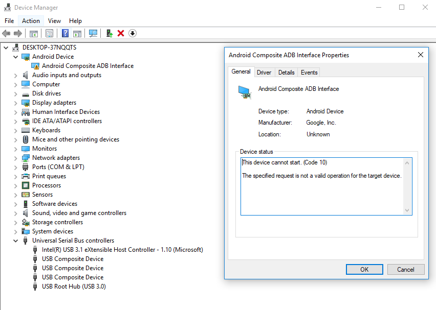 Android Composite ADB Interface Driver Download For Windows 10