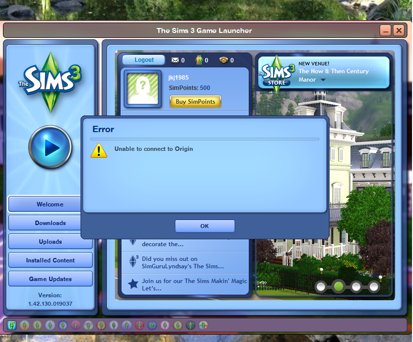 if Herbs Psychological Windows 8.1: Sims 3, "Unable to Connect to EA Download - Microsoft Community