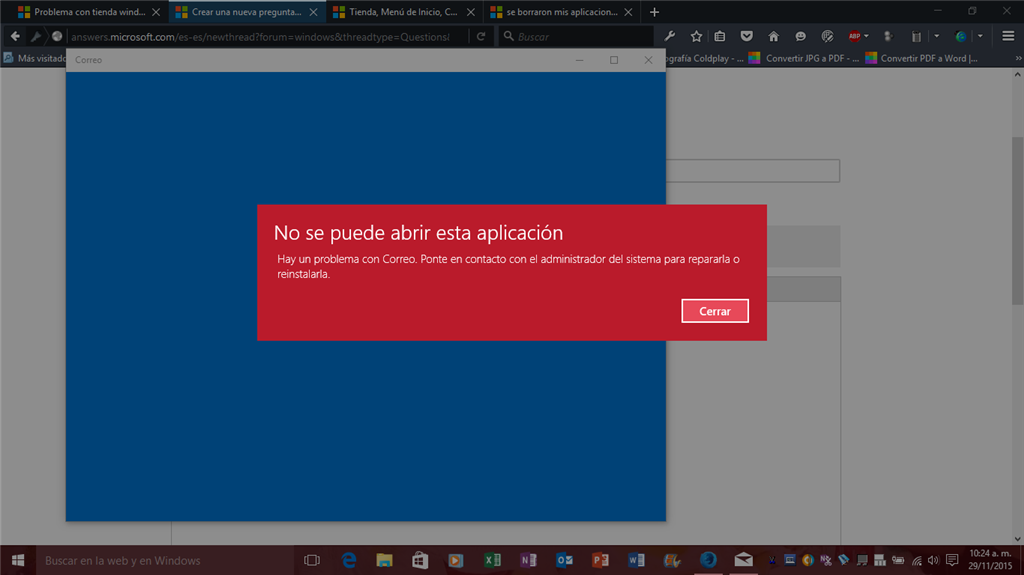 No Se Puede Abrir Esta Aplicación Microsoft Community 7591