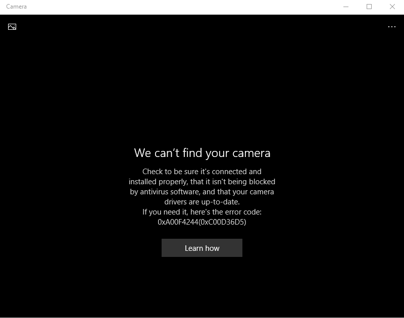 Lenovo ideapad S510p camera not working - Microsoft Community