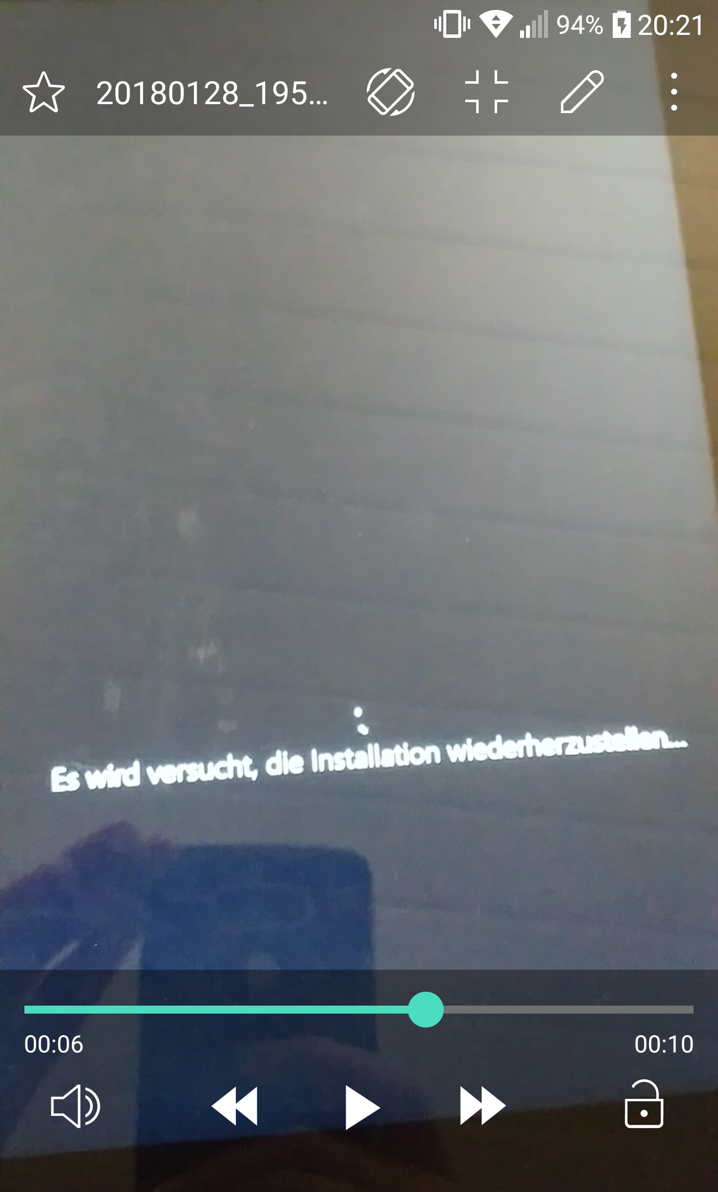 Tablet hängt in Dauerschleife nach neuestem Update fest