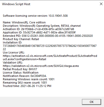 Windows Activation Key Missing From Order Details and Email Receipt -  Microsoft Community