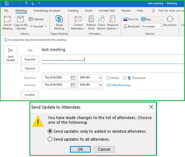 Remove Attendees In Outlook (Office 365) Meeting Without Sending ...