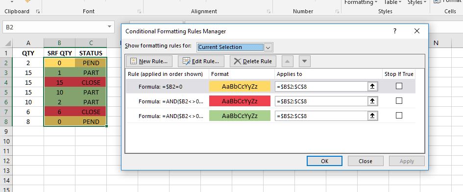 change-the-fill-color-of-a-cell-based-on-the-value-of-an-adjacent-cell