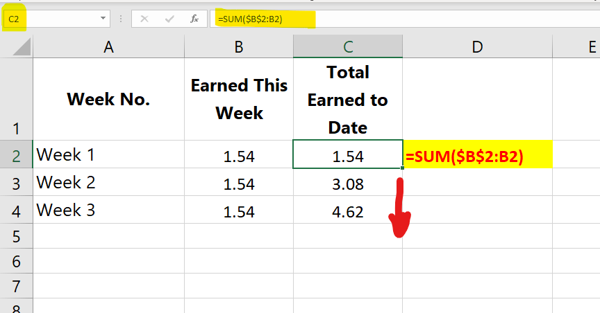 Formula in Excel for Cumulative Balance with Fixed Amount of Hours ...