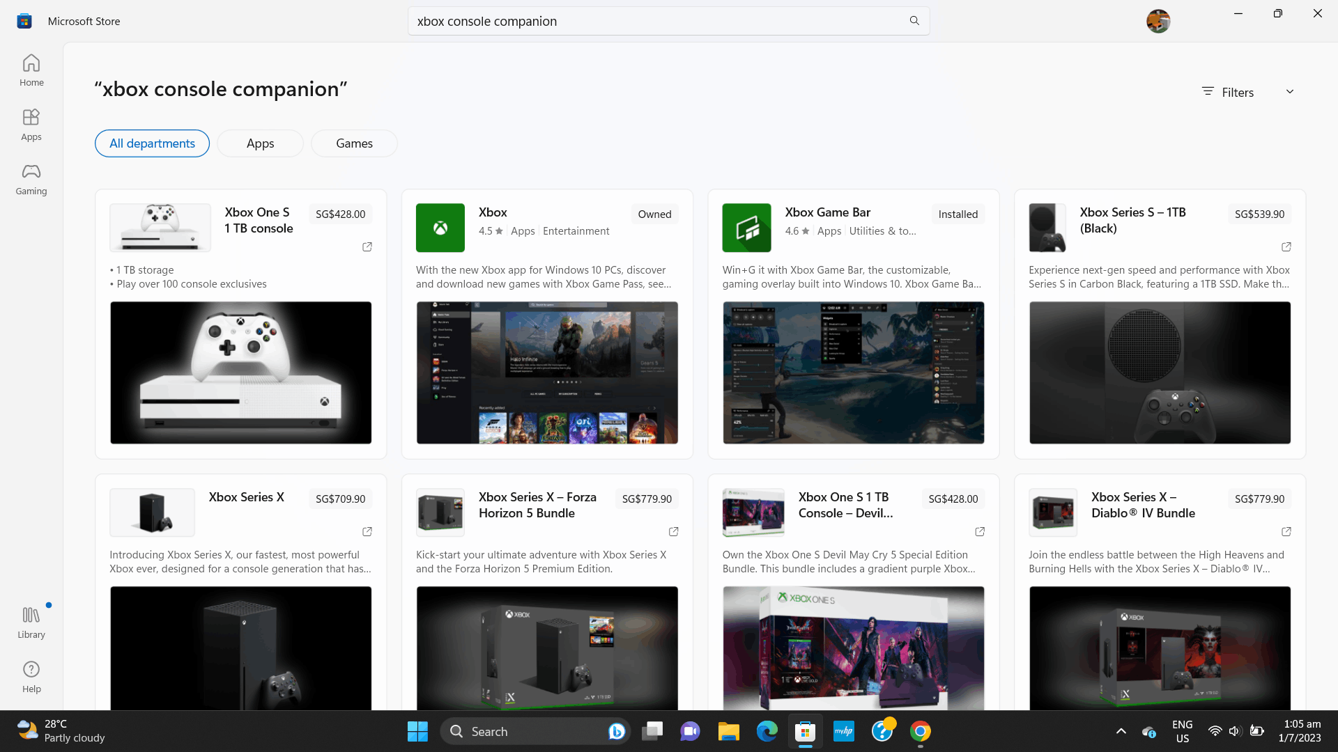 Microsoft app best sale store xbox