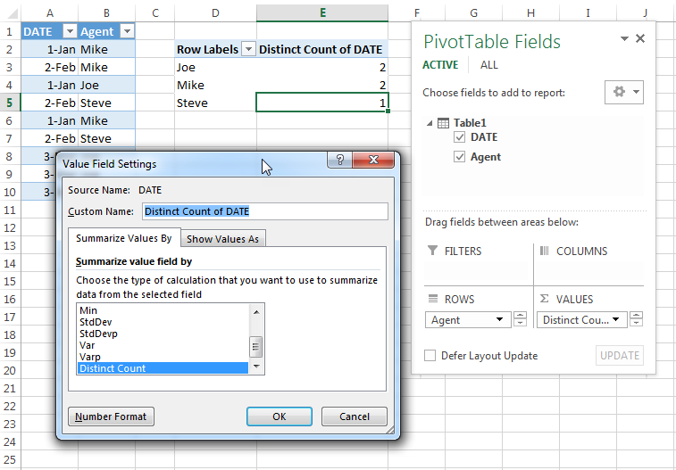 How do I get a count of distinct dates in excel? - Microsoft Community