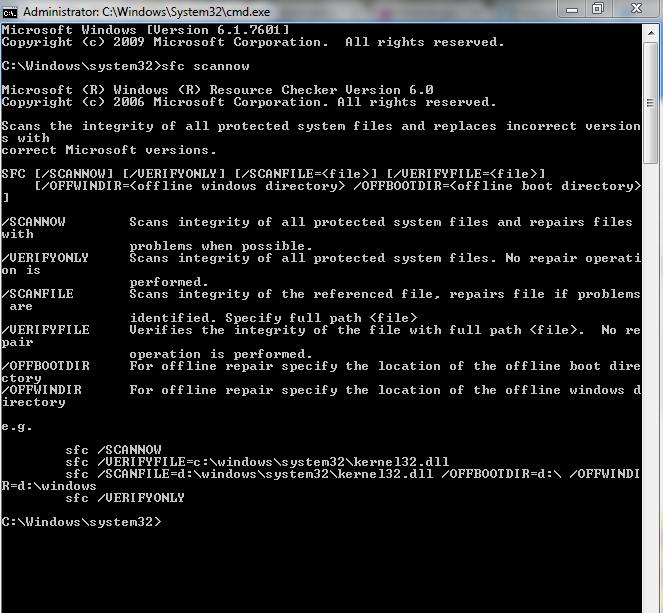 Resolving files. SFC /scannow /offbootdir. SFC /scannow /offbootdir=c:\ /offwindir=c:\Windows. System file Checker. (Repair filesystem):/#.