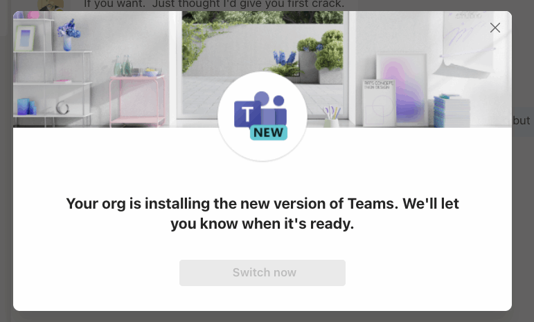 Annoying TEAMS notice - Microsoft Community