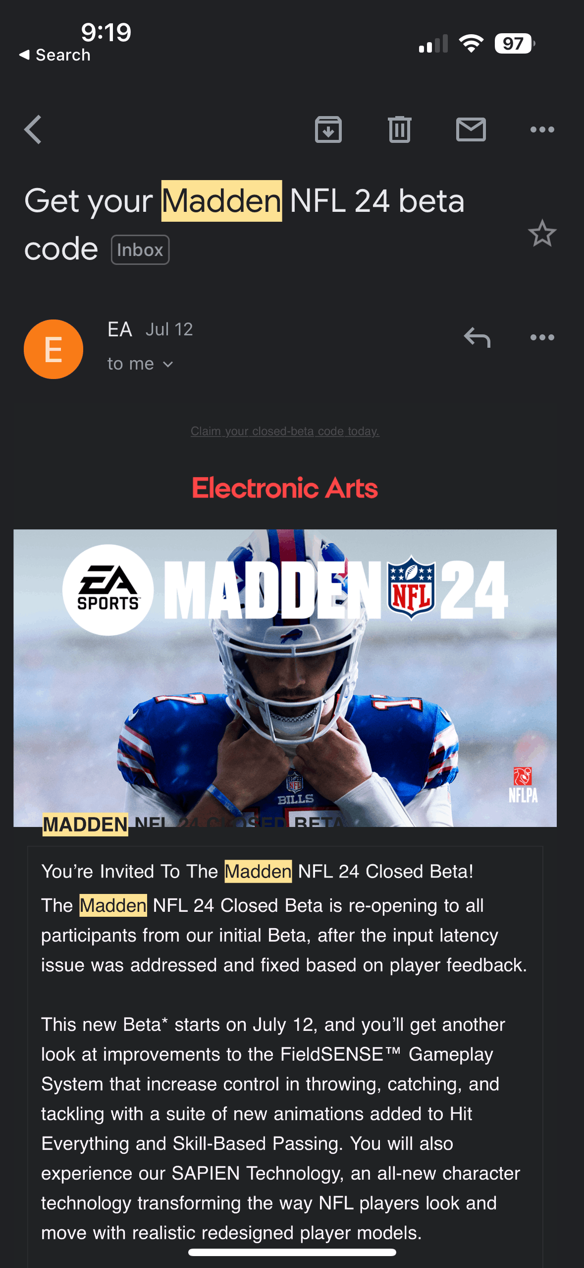 Madden 24 - 50% DISCOUNT & Closed Beta access offered to specific players