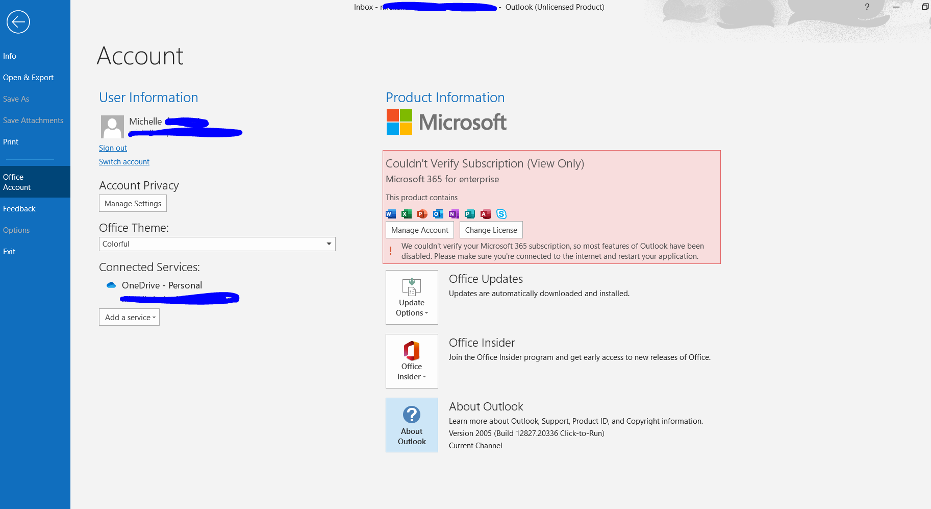 Account microsoft services