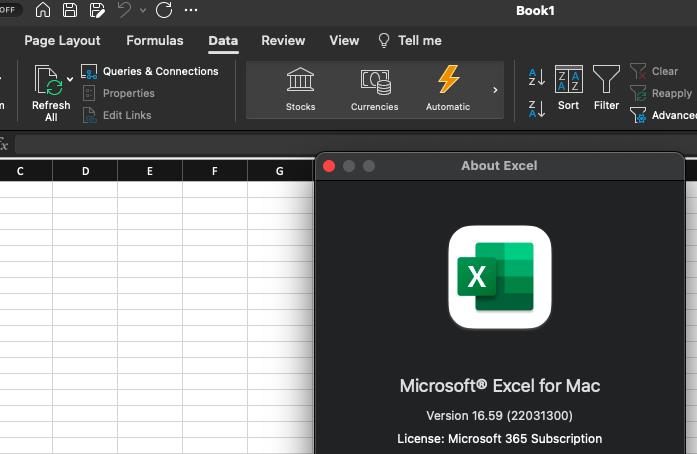 Stocks and geography data type is missing in excel - Microsoft Community