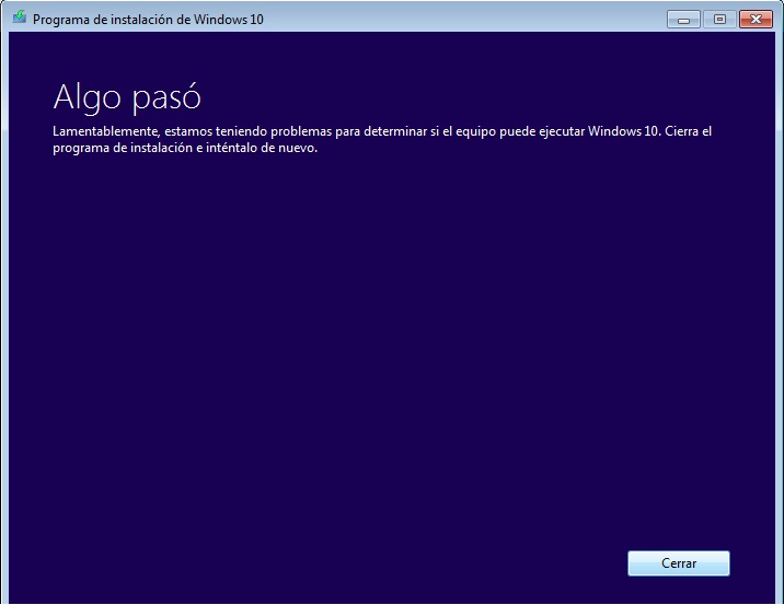 Actualizar A Windows 10 Error Código 8007001f O 80070057 Microsoft 7525