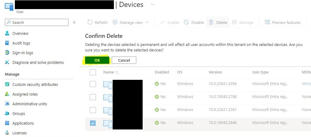 Remove Device from Users Microsoft 365 account - Microsoft Community