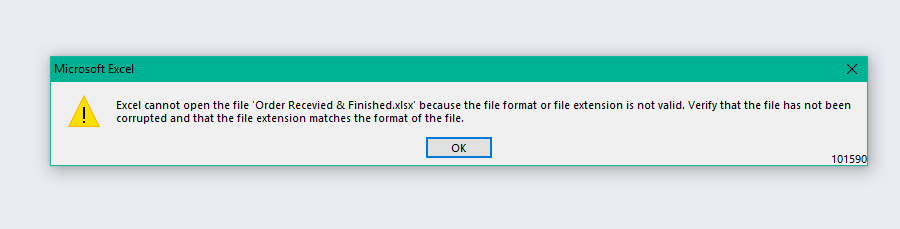 Excel Cannot Open The File Filename Because The File Formate Microsoft Community