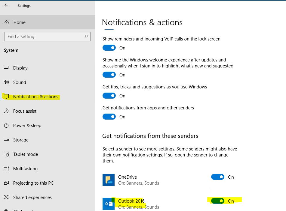 Outlook - No Email Notification Sound on Office 365 ProPlus - Windows ...