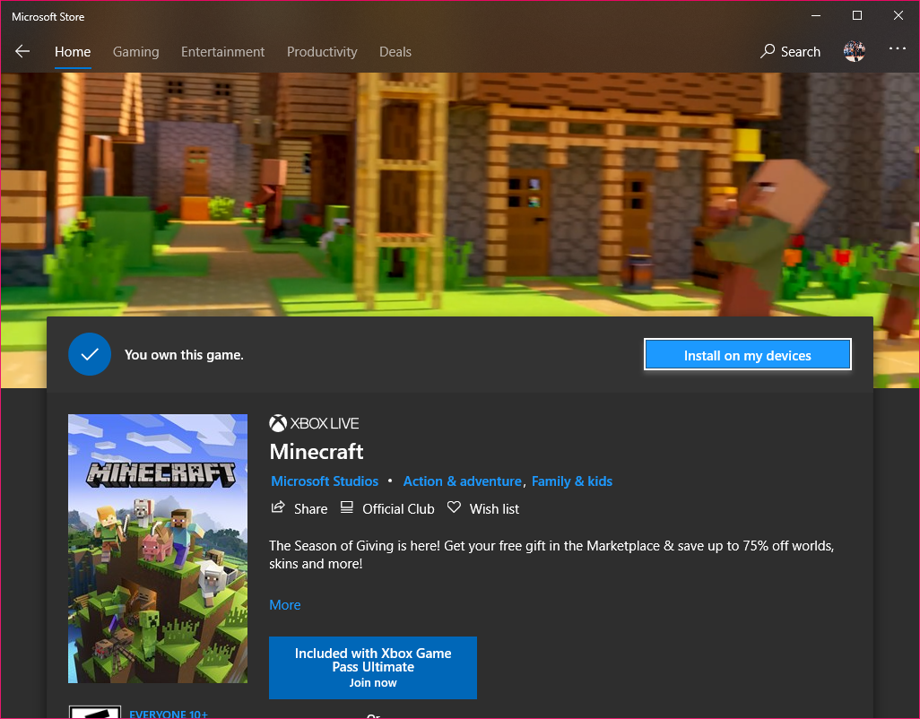 Minecraft Play Anywhere Doesn T Work Microsoft Community