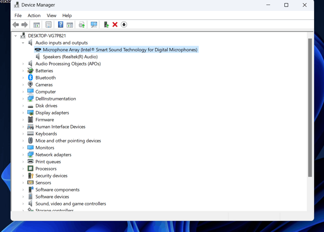 Microphone Shows Not Plugged In