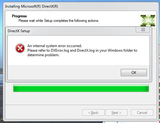 Directx Installation Failed. - Microsoft Community