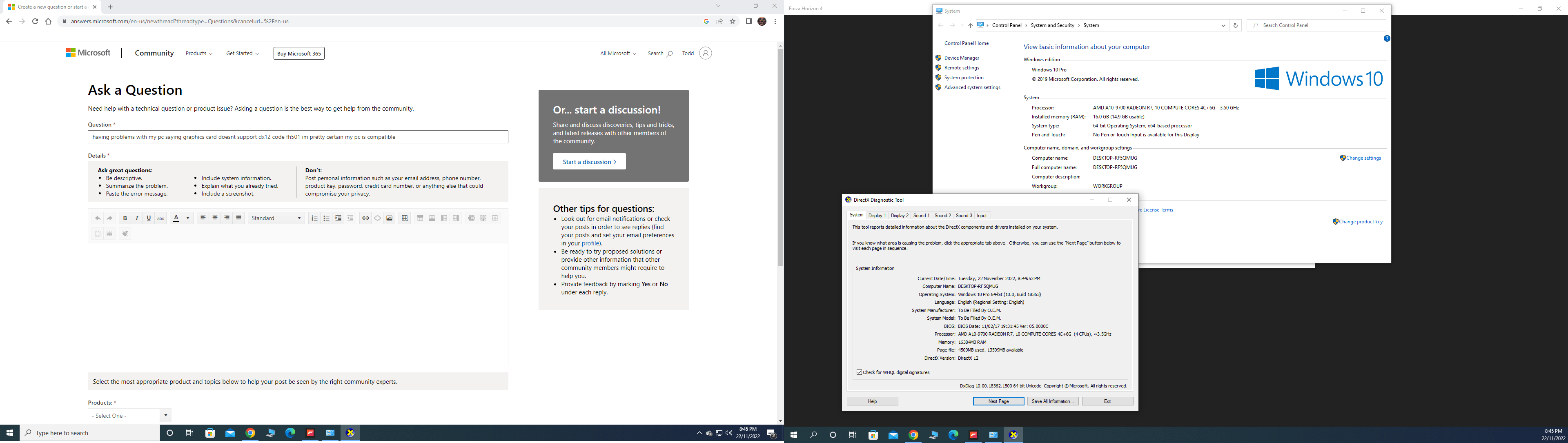 Direct X12 Ultimate not enabled on Windows 11 - Microsoft Community Hub