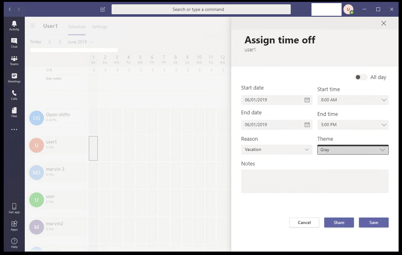 Setting availability in Microsoft Teams Shifts Microsoft Community