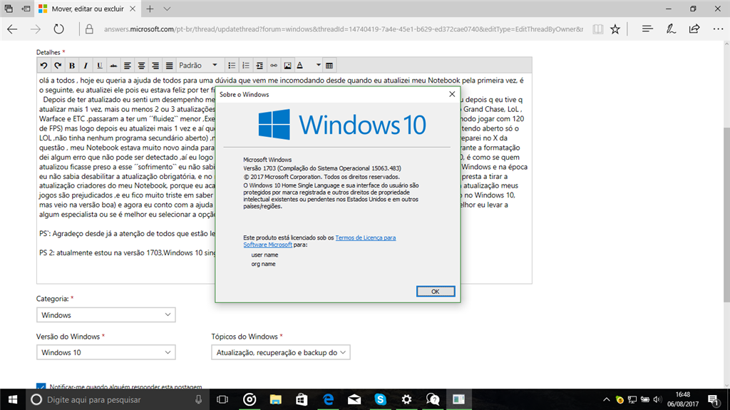 Windows 10 - Resolução de jogos para PC Low-end. - Microsoft Community