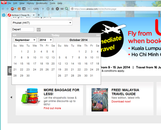 Unable to advance calendar on airline booking site Microsoft Community