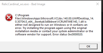 Vcruntime140 1 Dll Causing 0xc Error When Launching Game Pass Microsoft Community