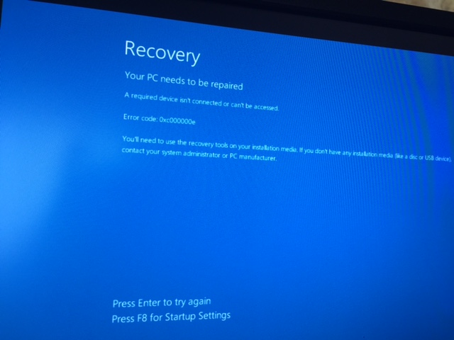 Win 10 blue screen wont go away, even with reinstall Community