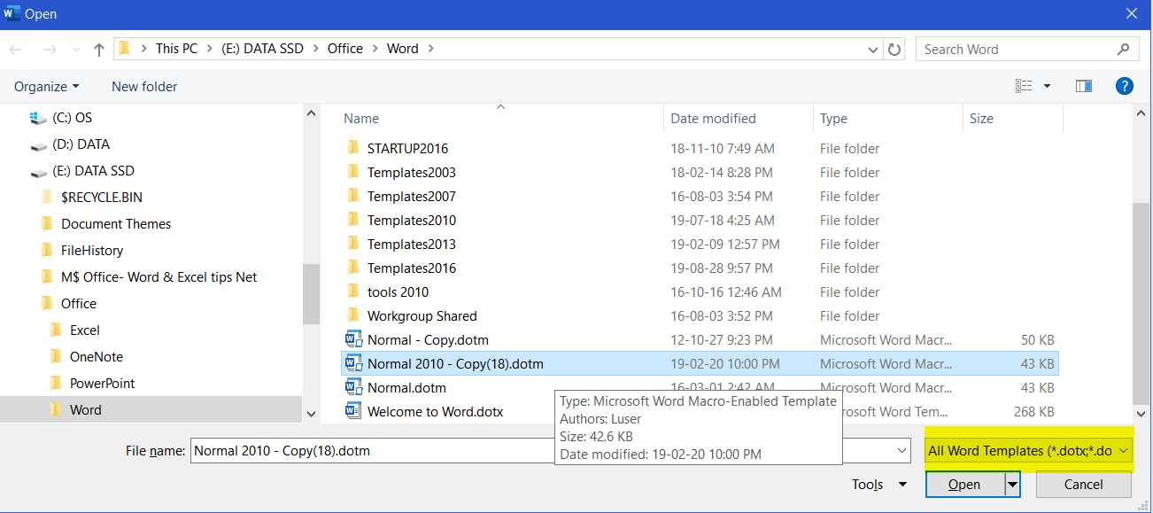 how-to-convert-word-2010-normal-dotm-into-normal-dotm-for-word-2016