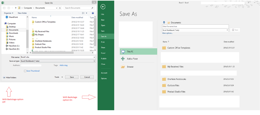 How to remove Onedrive from Excel 2016 Save As options? - Microsoft  Community