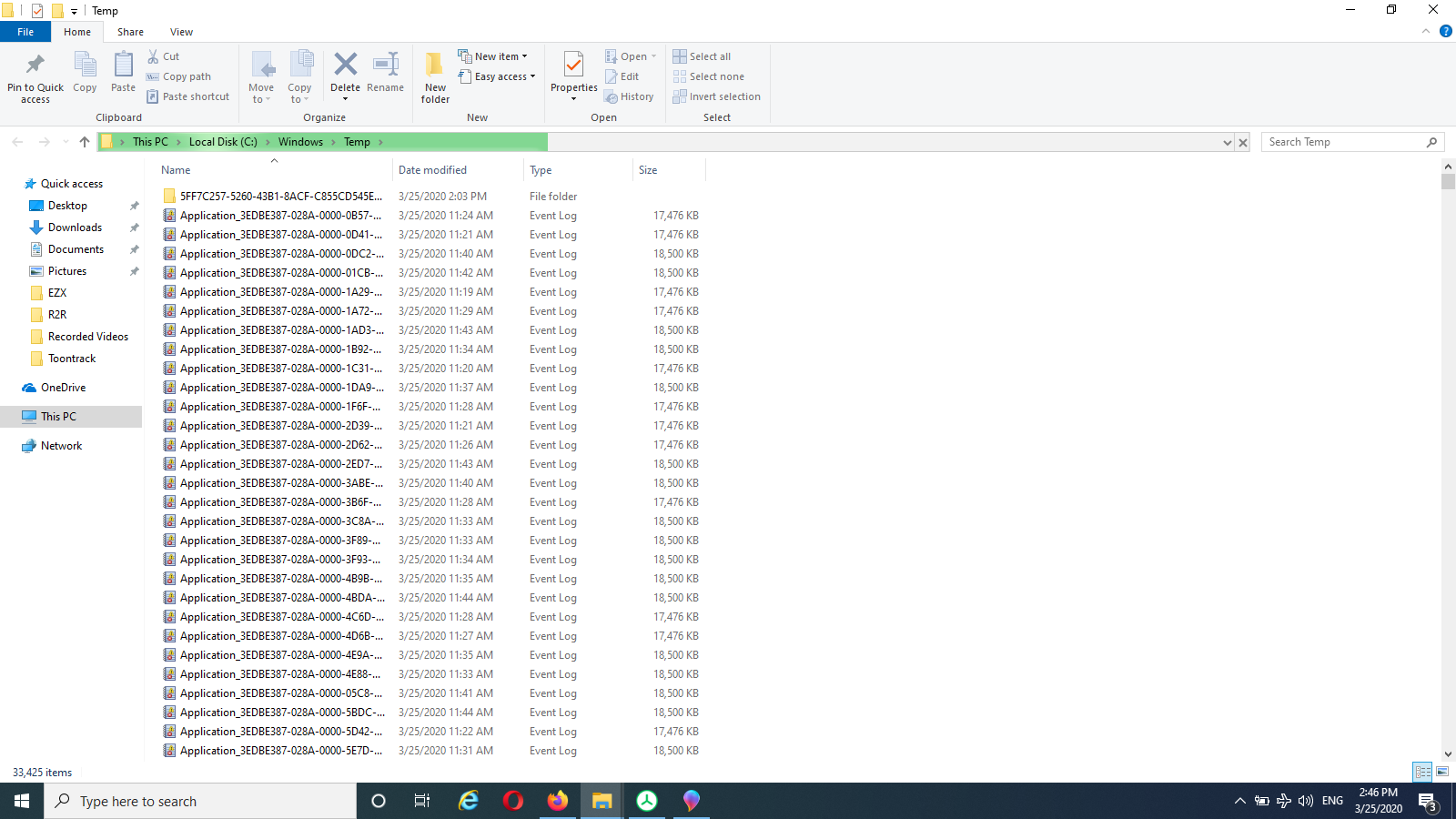 Temp File Full Of S T Microsoft Community