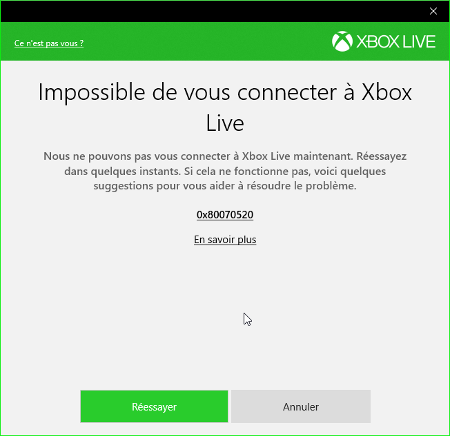 Application Xbox Qui N As Jamais Fonctionne Microsoft Community