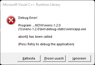 Microsoft Visual C++ Runtime Library Debug Error - Microsoft Community