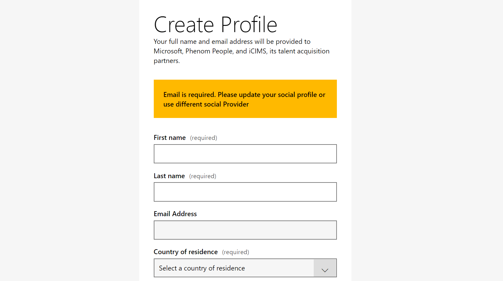 Can T Log In To Microsoft Career Using Google Account Microsoft Community