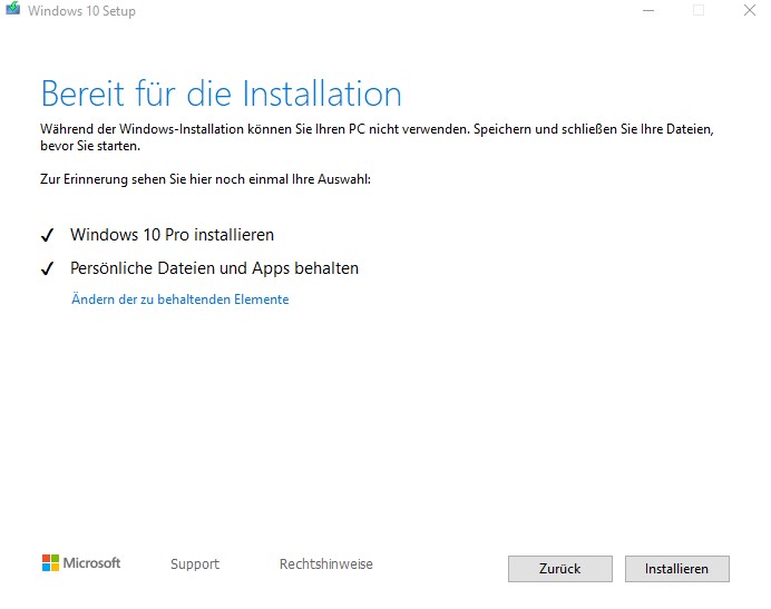 Funktionsupdate für Windows 10, Version 1903 - Fehler ...