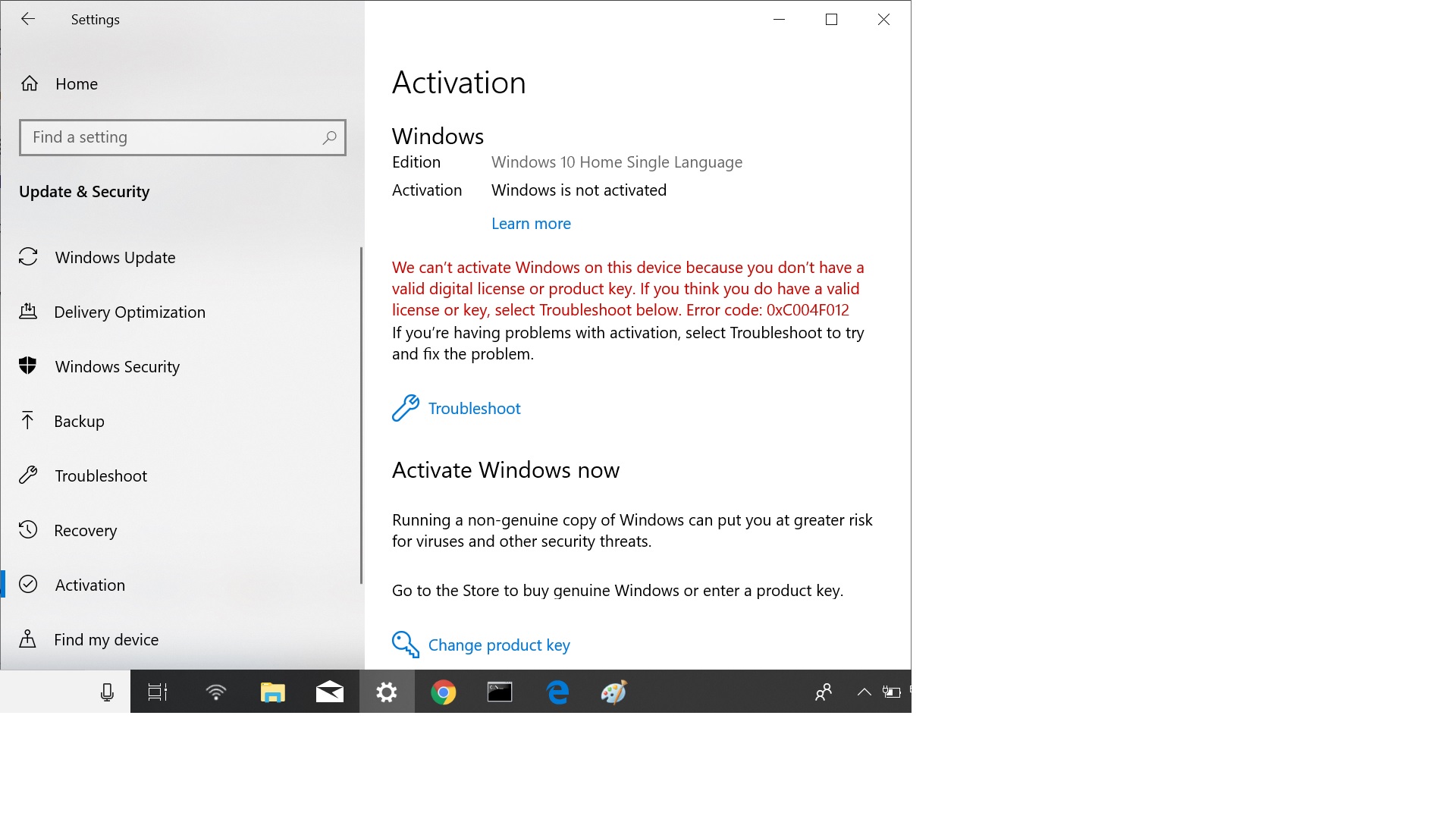 Windows 10 Activation Error Microsoft Community