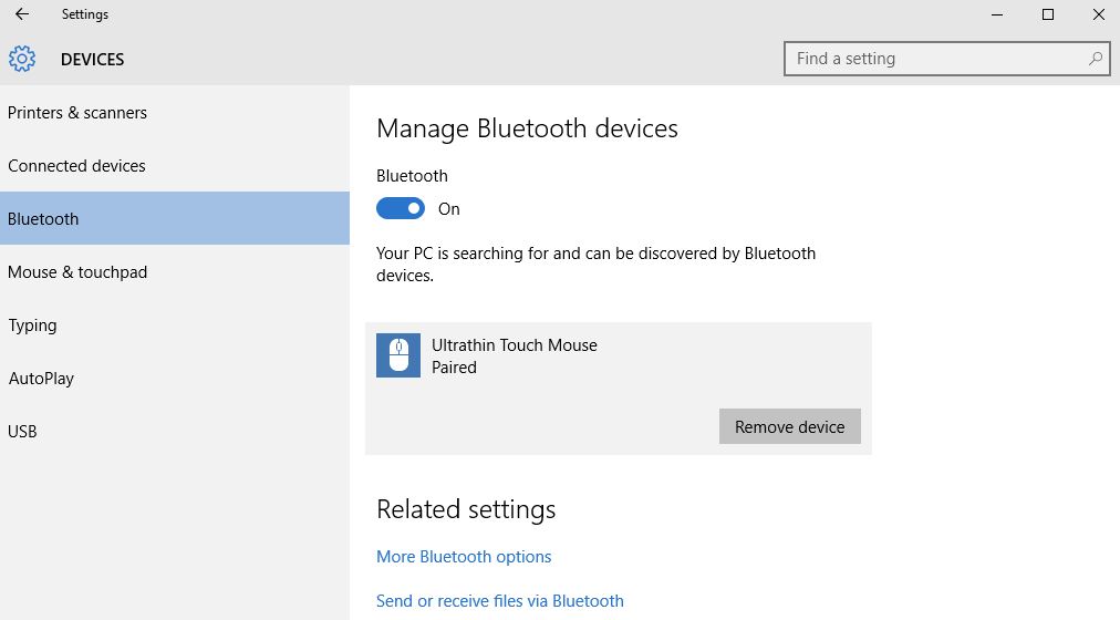 Bluetooth mouse must be 