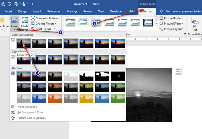 Converting RGB images to Grayscale in Word 365 - Microsoft Community