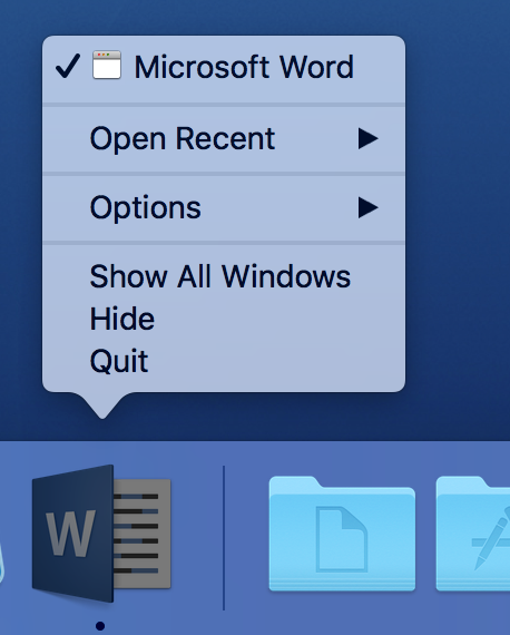 ms word home menu assignment