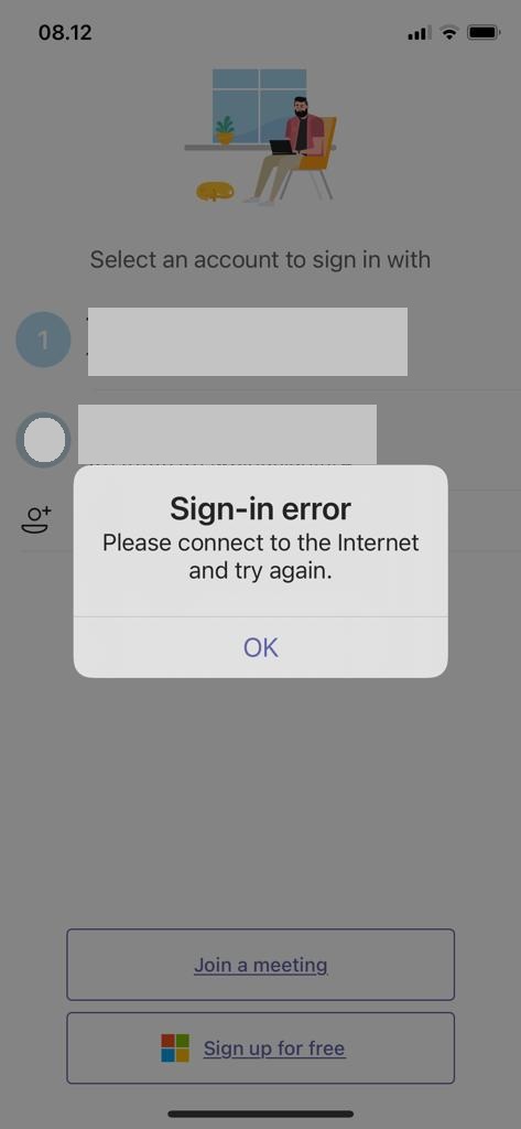 Microsoft Teams Sign In Problem Microsoft Community