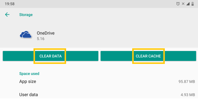 Clear One Drive App Cache from Android - Microsoft Community