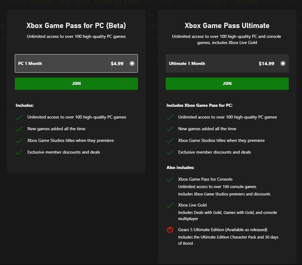 xbox game pass for 1 dollar