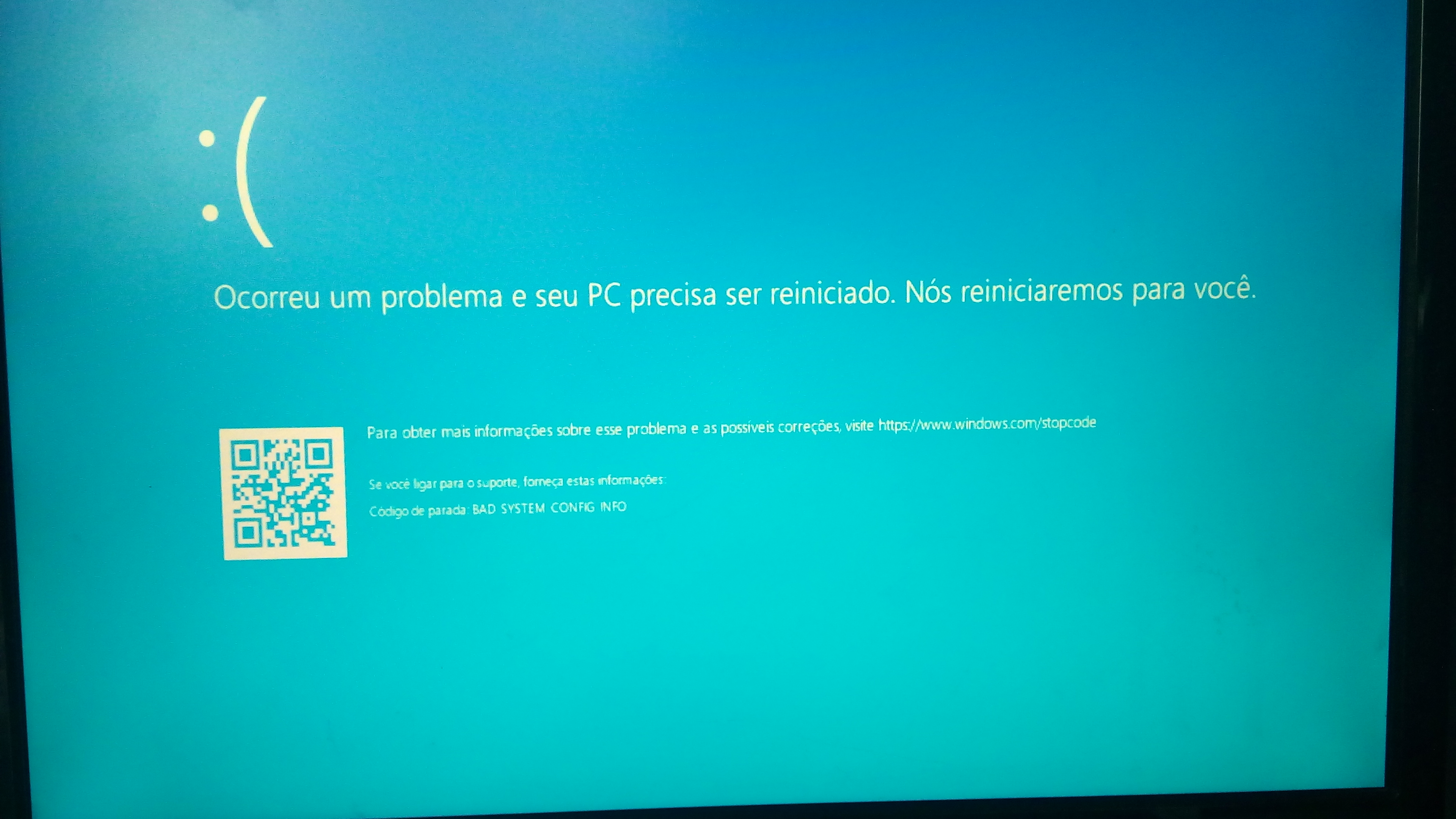 Tela Azul Do Windows Ocorreu Um Problema E Seu Pc Precisa Ser Microsoft Community 0005