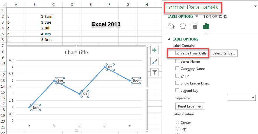 [CELLRANGE] instead of value on graph? - Microsoft Community