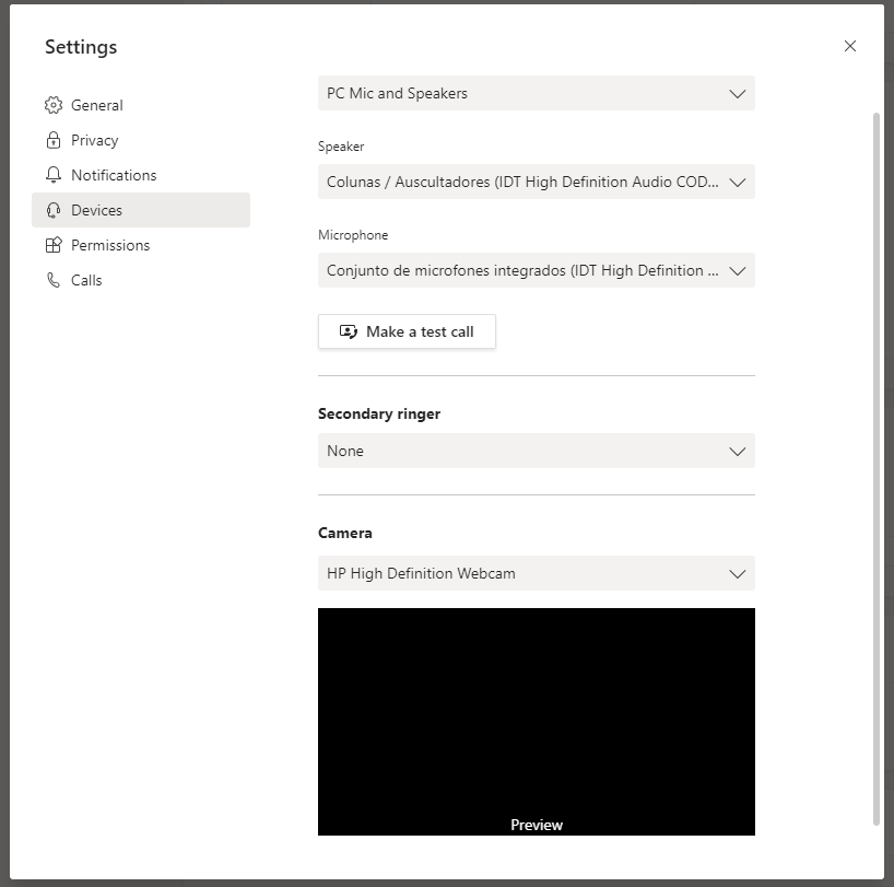 Camera not working in teams microsoft community