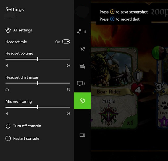 no headset chat mixer xbox one