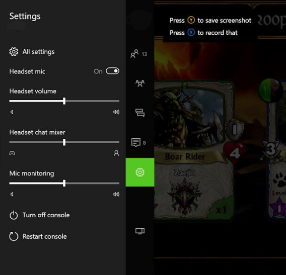 xbox one headset chat only