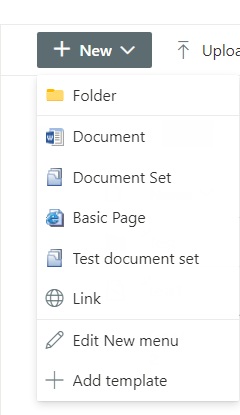 New Document Set Option Not Showing In Subfolders Of Library ...