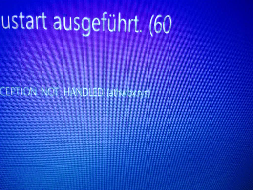 Bluescreen bei Installation von Windows 10